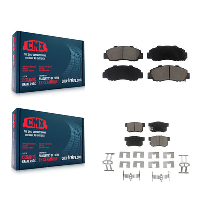 [Avant + Arrière] Kit de plaquette (céramique) de frein pour Honda Accord Acura Integra Prelude Odyssey CL Legend TL RL Vigor Isuzu Oasis KCX-100173
