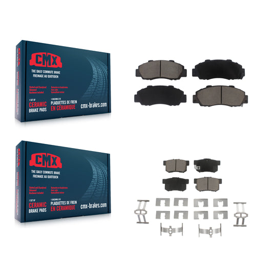 [Avant + Arrière] Kit de plaquette (céramique) de frein pour Honda Accord Acura Integra Prelude Odyssey CL Legend TL RL Vigor Isuzu Oasis KCX-100173