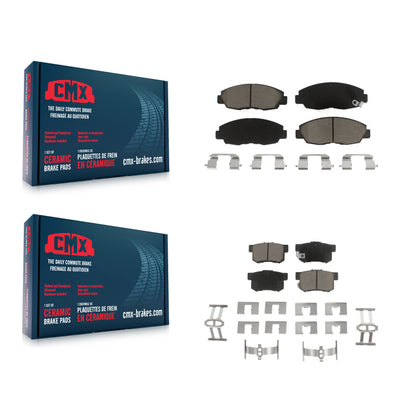 [Avant + Arrière] Kit de plaquette (céramique) de frein pour Honda Civic Accord Acura EL KCX-100175