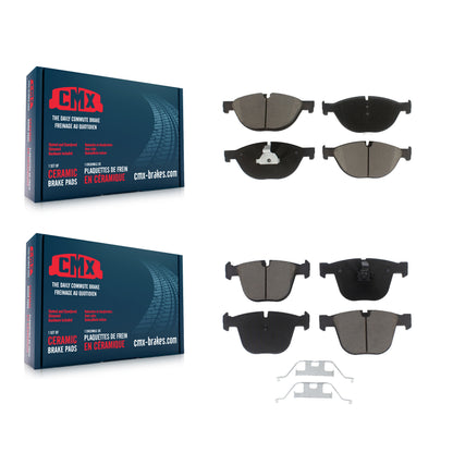 [Avant + Arrière] Kit de plaquette (céramique) de frein pour BMW 750Li xDrive 750i 740Li 740i 535i GT 550i Alpina B7 B7L ActiveHybrid 7 KCX-100186