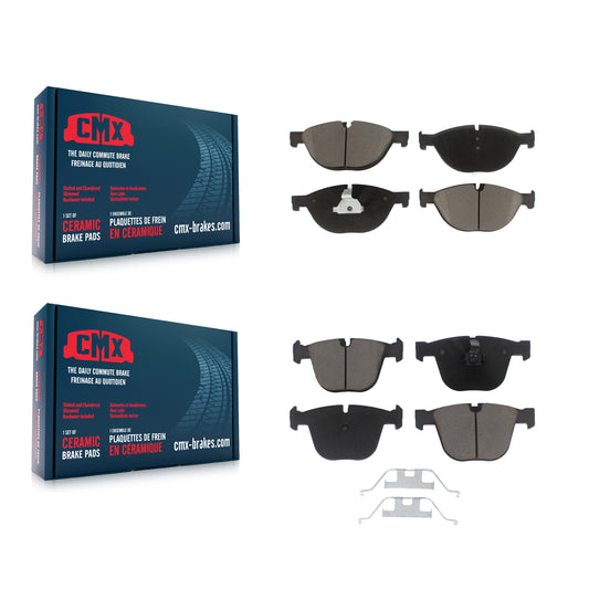 [Avant + Arrière] Kit de plaquette (céramique) de frein pour BMW 750Li xDrive 750i 740Li 740i 535i GT 550i Alpina B7 B7L ActiveHybrid 7 KCX-100186
