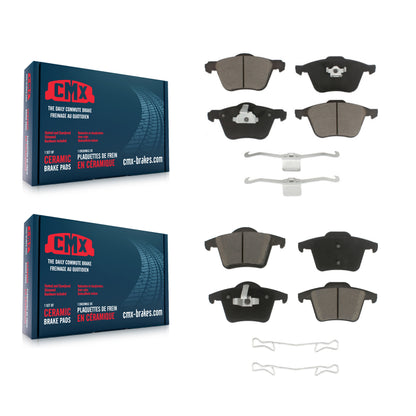 [Avant + Arrière] Kit de plaquette (céramique) de frein pour 2003-2014 Volvo XC90 avec 316mm Diameter Rotor KCX-100213