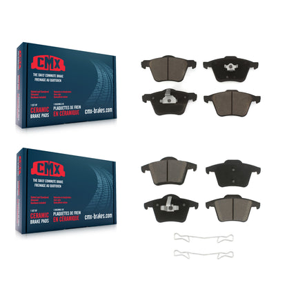 [Avant + Arrière] Kit de plaquette (céramique) de frein pour 2003-2014 Volvo XC90 avec 336mm Diameter Rotor KCX-100215