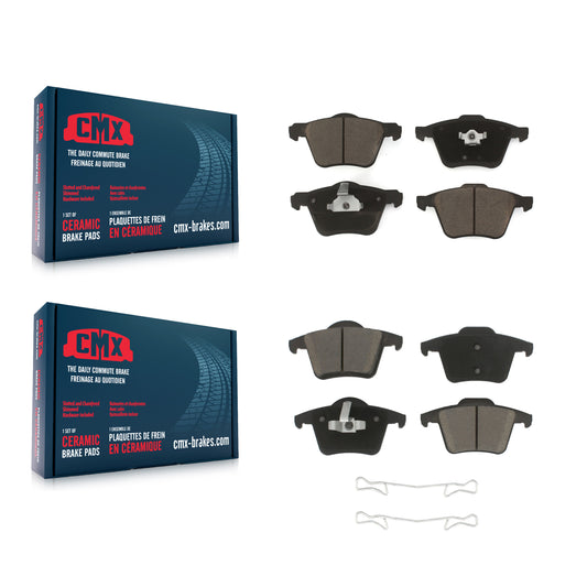 [Avant + Arrière] Kit de plaquette (céramique) de frein pour 2003-2014 Volvo XC90 avec 336mm Diameter Rotor KCX-100215