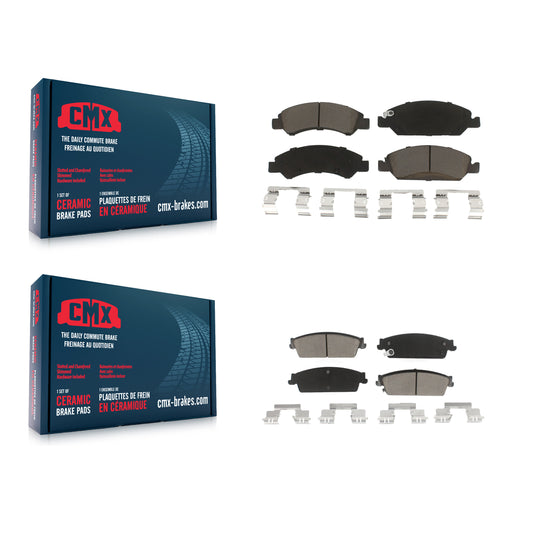 [Avant + Arrière] Kit de plaquette (céramique) de frein pour Chevrolet Silverado 1500 GMC Sierra Tahoe Suburban Yukon Cadillac XL Avalanche Escalade ESV EXT KCX-100216
