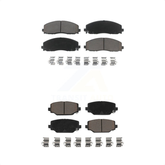 [Avant + Arrière] Kit de plaquette (céramique) de frein pour Dodge Grand Caravan Journey Chrysler Town & Country Ram C/V Volkswagen Routan KCX-100232 par CMX