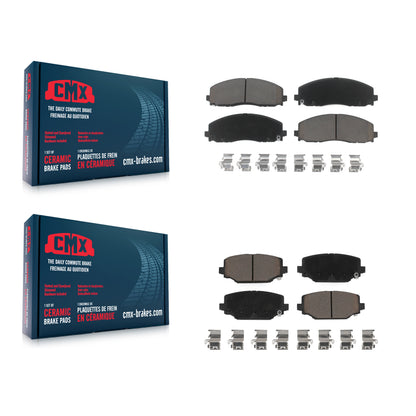 [Avant + Arrière] Kit de plaquette (céramique) de frein pour Dodge Grand Caravan Journey Chrysler Town & Country Ram C/V Volkswagen Routan KCX-100232