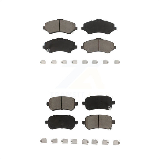 [Avant + Arrière] Kit de plaquette (céramique) de frein pour Dodge Grand Caravan Chrysler Town & Country Journey Volkswagen Routan Ram C/V KCX-100233 par CMX