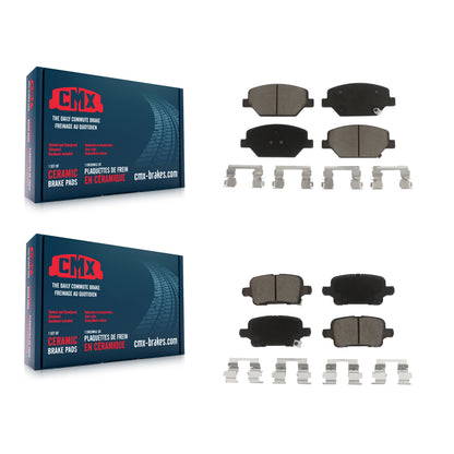 [Avant + Arrière] Kit de plaquette (céramique) de frein pour Chevrolet Equinox GMC Terrain Buick LaCrosse Regal TourX Sportback KCX-100237