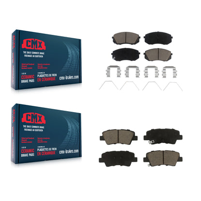[Avant + Arrière] Kit de plaquette (céramique) de frein pour Kia Optima Soul Hyundai Elantra GT Veloster EV Kona Forte Forte5 KCX-100244