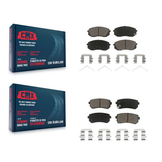 [Avant + Arrière] Kit de plaquette (céramique) de frein pour 2015-2016 Hyundai Sonata GAS engine avec Manual Parking KCX-100250