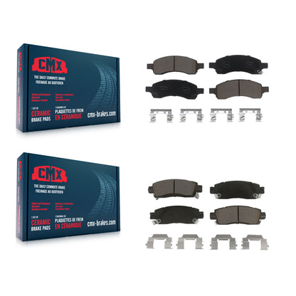 [Avant + Arrière] Kit de plaquette (céramique) de frein pour Chevrolet Trailblazer GMC Envoy EXT XL Buick Rainier Saab 9-7x Isuzu Ascender KCX-100251