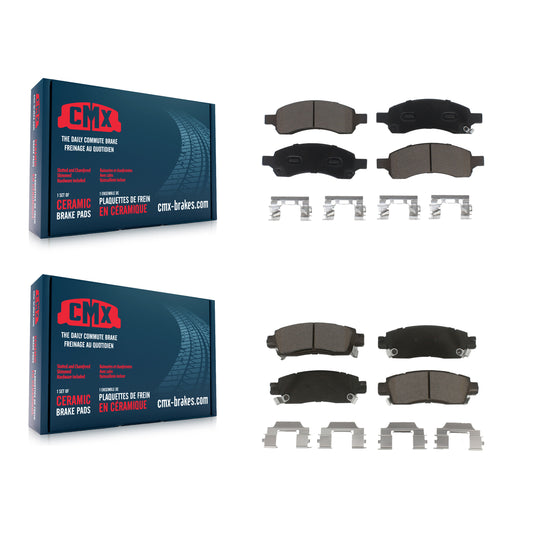 [Avant + Arrière] Kit de plaquette (céramique) de frein pour Chevrolet Trailblazer GMC Envoy EXT XL Buick Rainier Saab 9-7x Isuzu Ascender KCX-100251