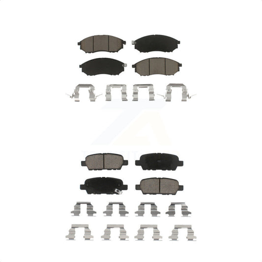 [Avant + Arrière] Kit de plaquette (céramique) de frein pour INFINITI Nissan G37 Murano G35 FX35 M35 350Z EX35 M37 QX70 370Z G25 Q70 Q70L M45 Q40 FX37 QX50 FX45 M56 EX37 M35h Renault Koleos KCX-100255 par CMX