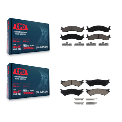 [Avant + Arrière] Kit de plaquette (céramique) de frein pour Ford E-350 Super Duty E-250 Econoline Club Wagon KCX-100258