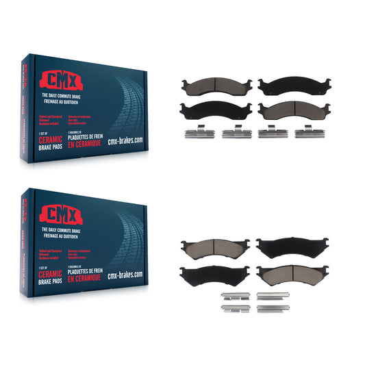 [Avant + Arrière] Kit de plaquette (céramique) de frein pour Ford E-350 Super Duty E-250 Econoline Club Wagon KCX-100258
