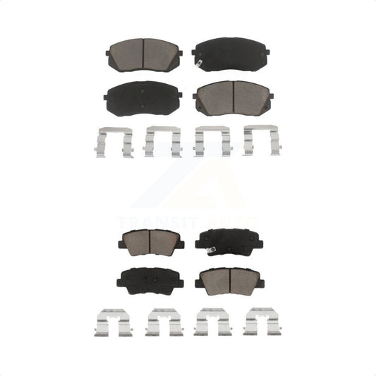 [Avant + Arrière] Kit de plaquette (céramique) de frein pour Hyundai Sonata Kia Cadenza Soul EV KCX-100266 par CMX