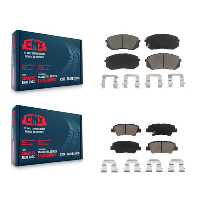 [Avant + Arrière] Kit de plaquette (céramique) de frein pour Hyundai Sonata Kia Cadenza Soul EV KCX-100266