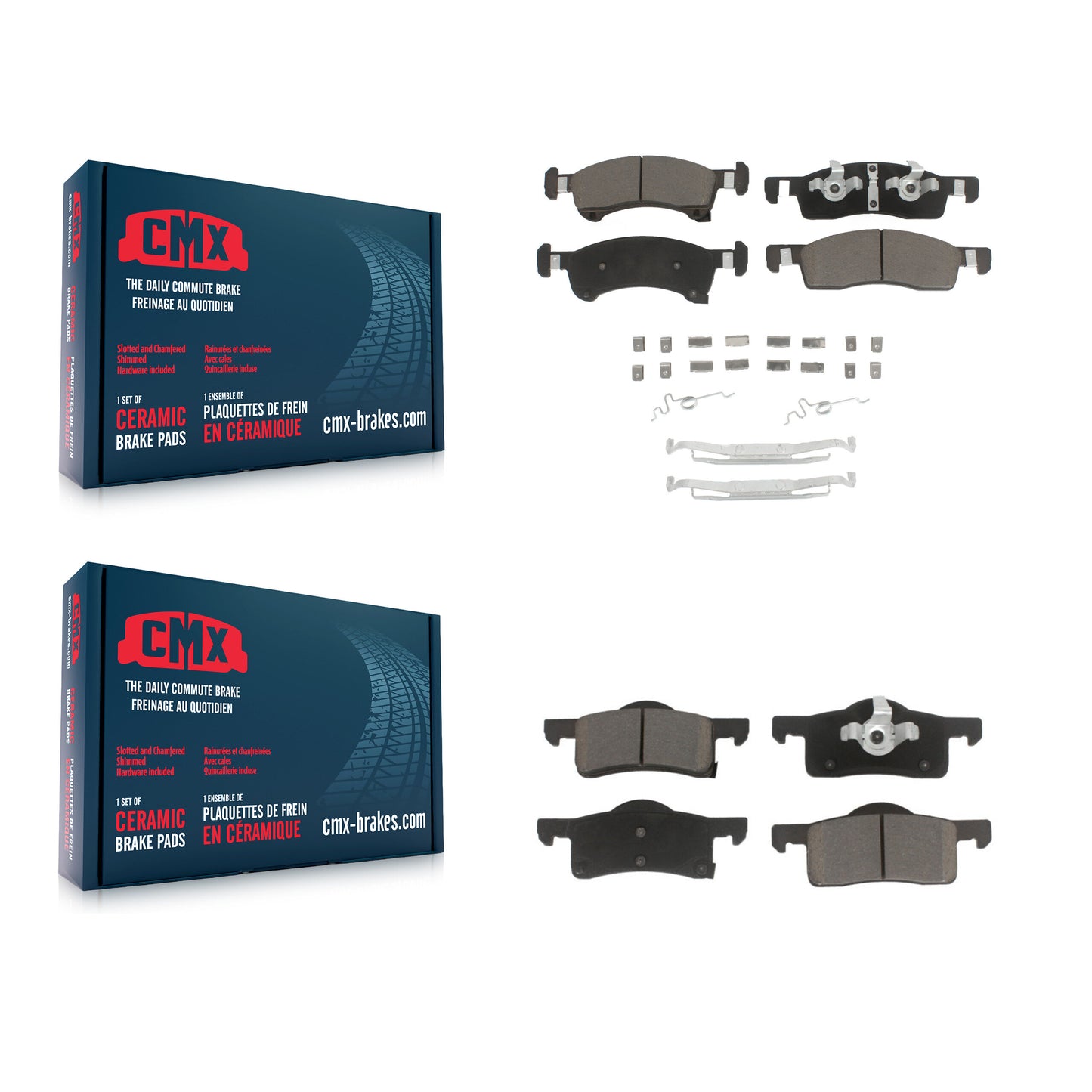 [Avant + Arrière] Kit de plaquette (céramique) de frein pour Ford Expedition Lincoln Navigator KCX-100267