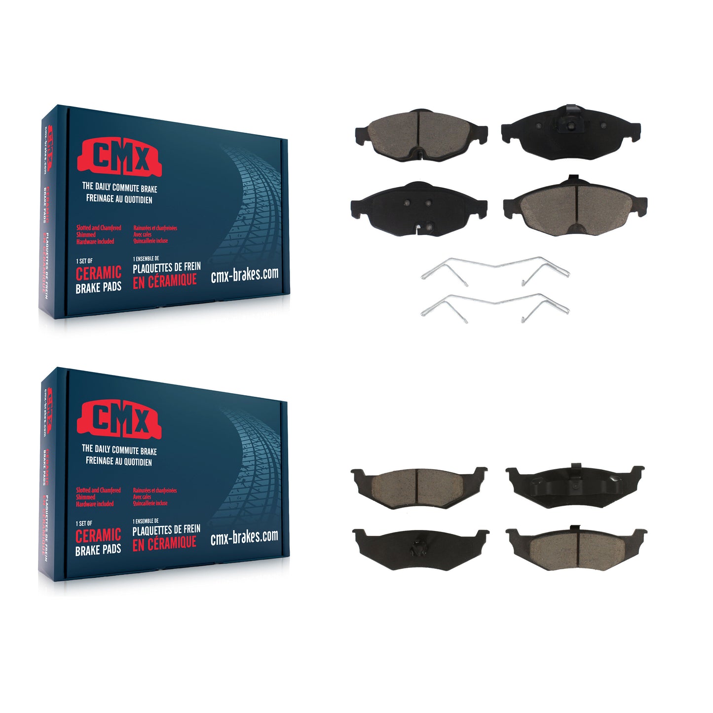 [Avant + Arrière] Kit de plaquette (céramique) de frein pour Chrysler Sebring Dodge Stratus KCX-100274