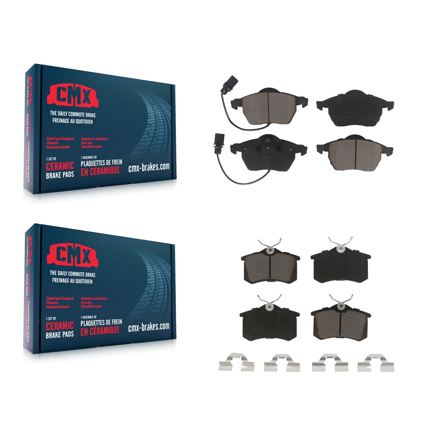 [Avant + Arrière] Kit de plaquette (céramique) de frein pour Audi A4 Quattro A6 S4 KCX-100277