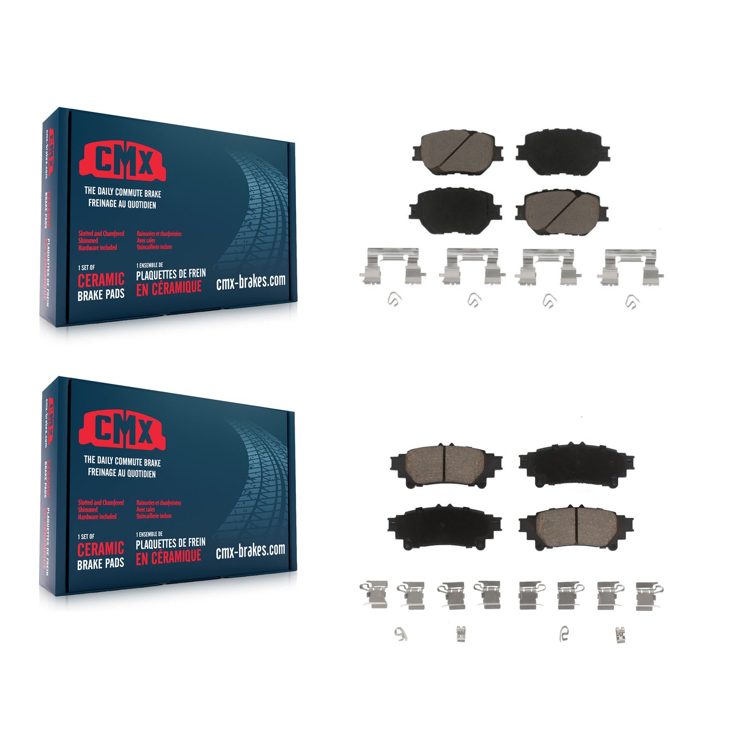 [Avant + Arrière] Kit de plaquette (céramique) de frein pour Lexus IS250 KCX-100287