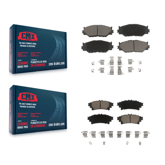 [Avant + Arrière] Kit de plaquette (céramique) de frein pour 2014-2015 Lexus IS250 Base avec RWD avec F Sport Package KCX-100288