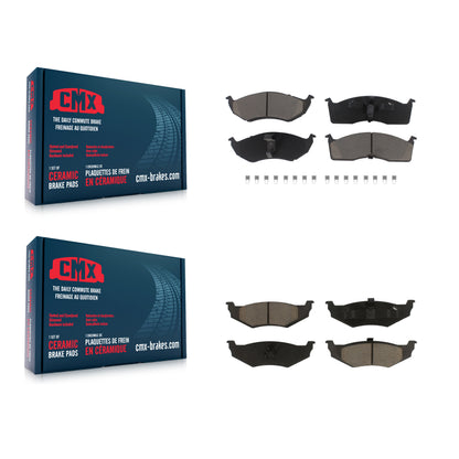 [Avant + Arrière] Kit de plaquette (céramique) de frein pour Chrysler Dodge Intrepid 300M Concorde LHS Neon Plymouth Eagle Vision New Yorker KCX-100292
