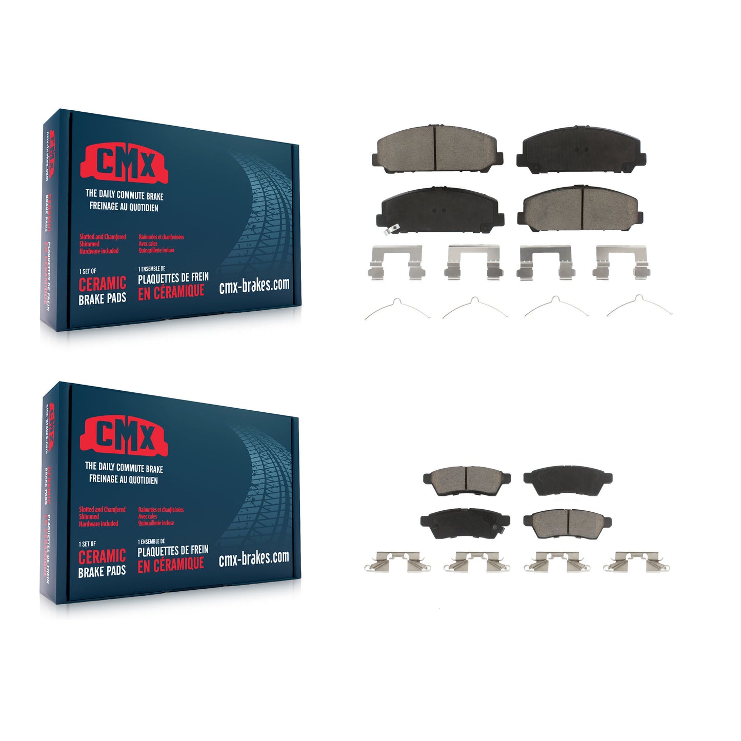 [Avant + Arrière] Kit de plaquette (céramique) de frein pour Suzuki Equator KCX-100309