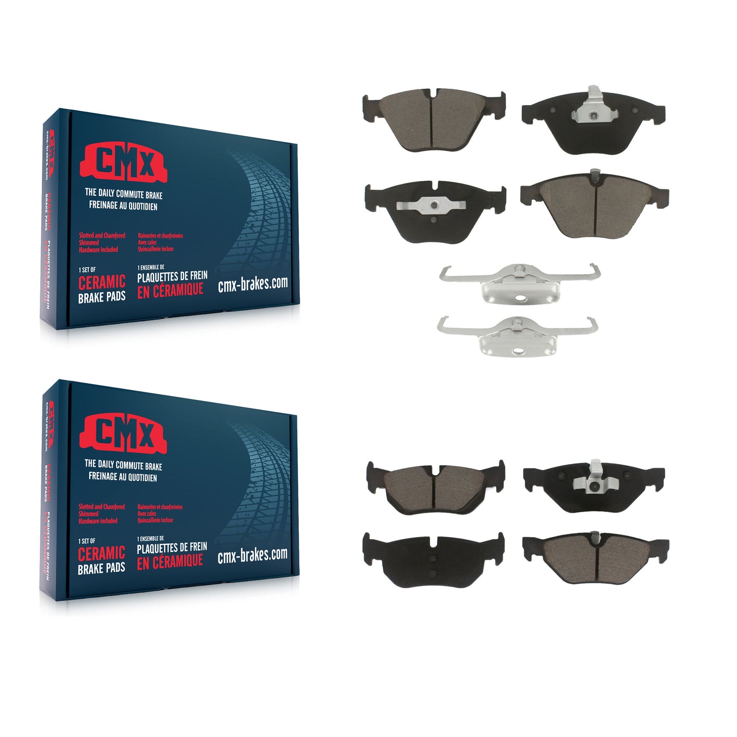 [Avant + Arrière] Kit de plaquette (céramique) de frein pour BMW 328i xDrive X1 328xi 323i KCX-100313
