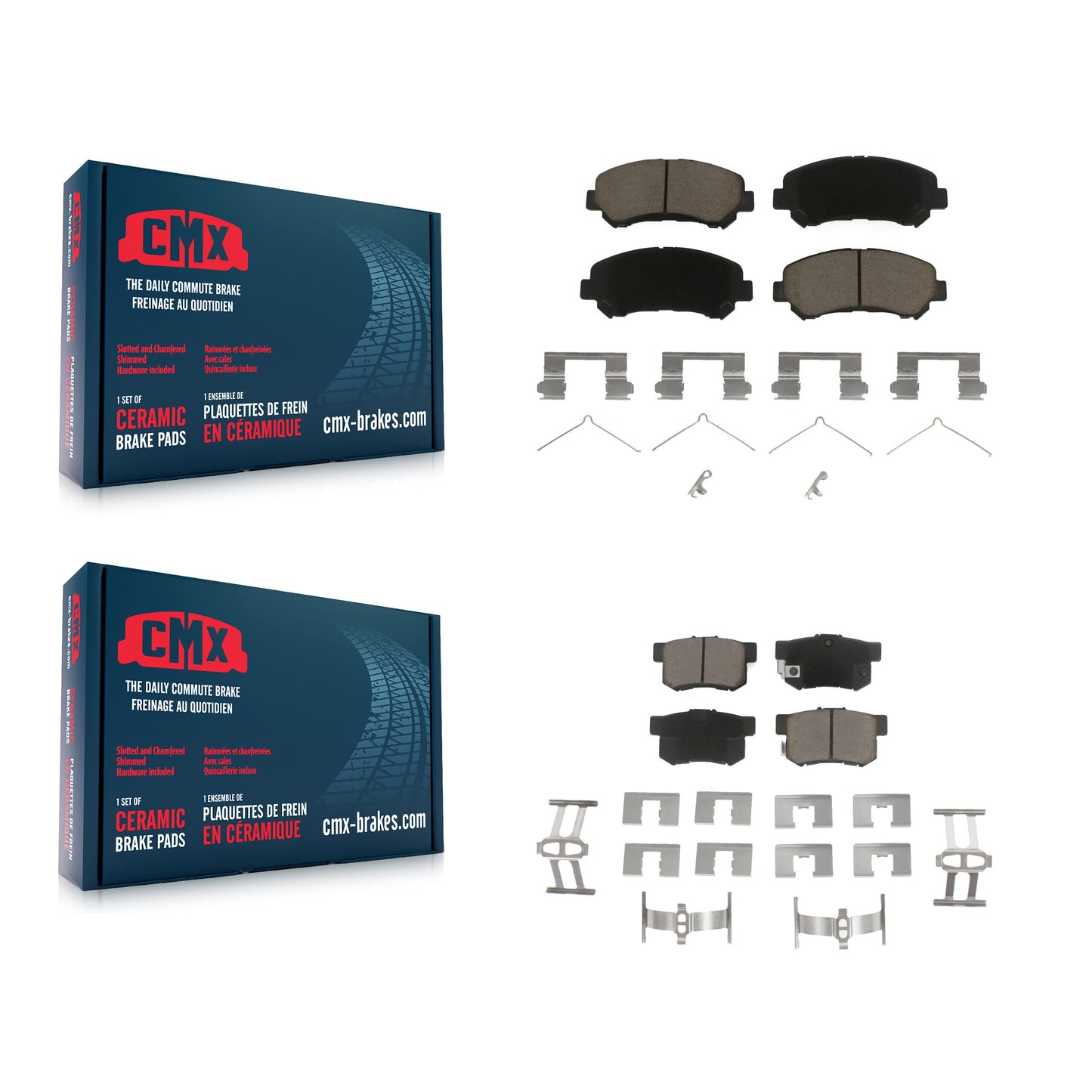 [Avant + Arrière] Kit de plaquette (céramique) de frein pour 2010-2013 Suzuki Kizashi KCX-100320