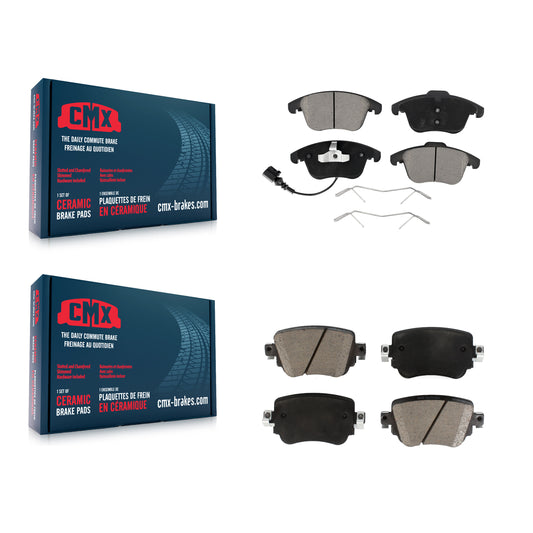 [Avant + Arrière] Kit de plaquette (céramique) de frein pour Volkswagen Passat Audi Q3 Quattro KCX-100325