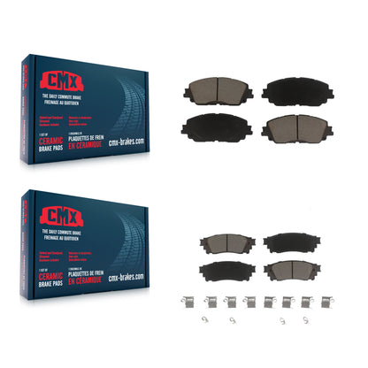 [Avant + Arrière] Kit de plaquette (céramique) de frein pour Toyota Camry RAV4 Lexus C-HR ES350 Avalon ES300h UX250h UX200 Venza ES250 Corolla Cross KCX-100327