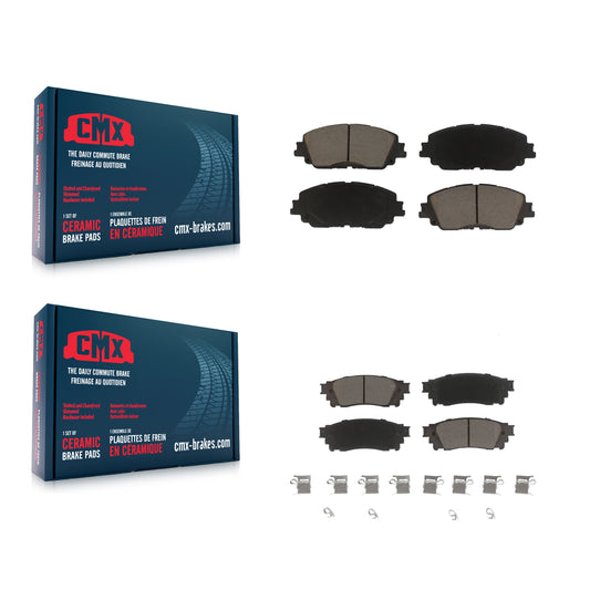 [Avant + Arrière] Kit de plaquette (céramique) de frein pour Toyota Camry RAV4 Lexus C-HR ES350 Avalon ES300h UX250h UX200 Venza ES250 Corolla Cross KCX-100327