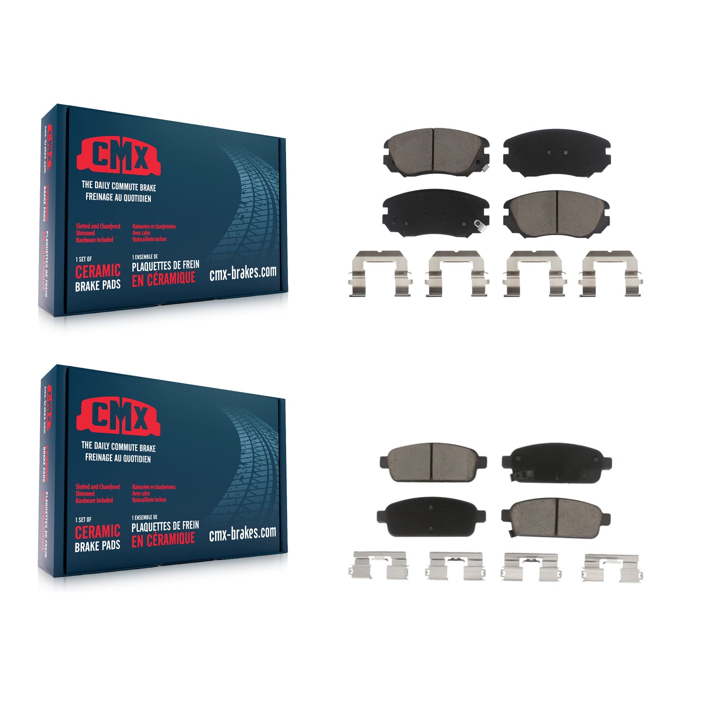 [Avant + Arrière] Kit de plaquette (céramique) de frein pour Buick Cascada Cadillac ELR KCX-100330