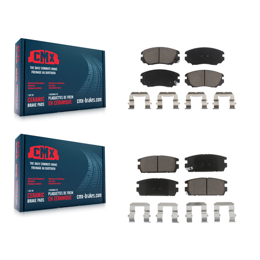 [Avant + Arrière] Kit de plaquette (céramique) de frein pour 2010-2017 Chevrolet Equinox GMC Terrain KCX-100331