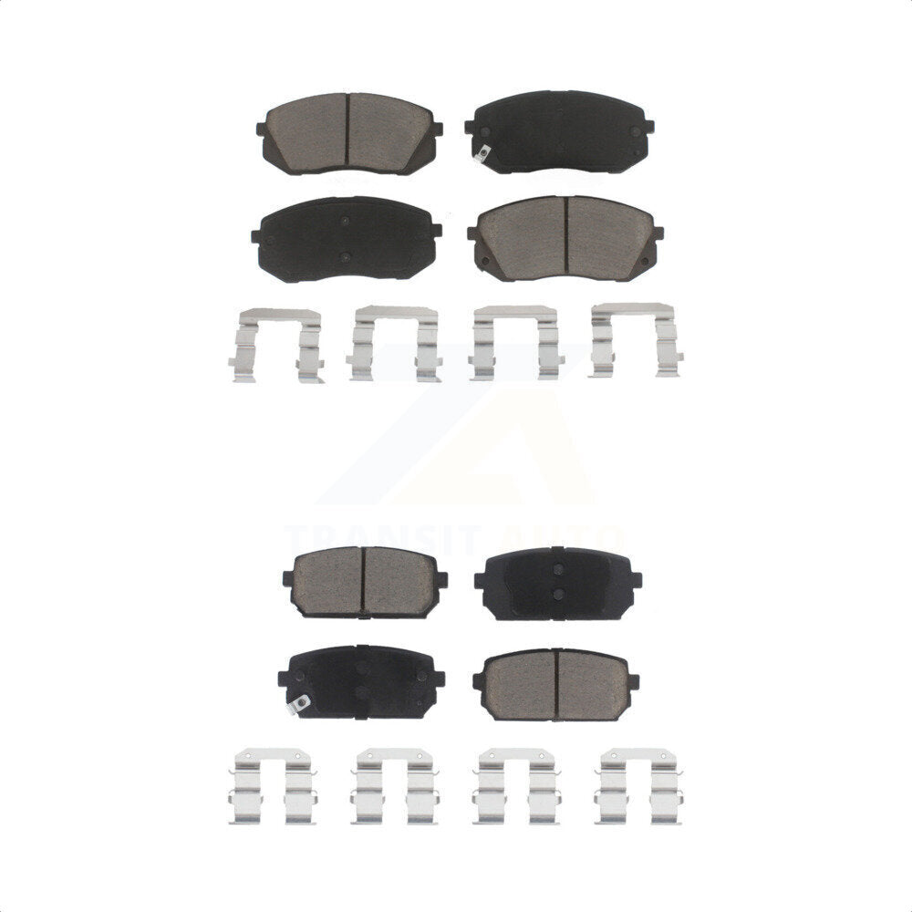 [Avant + Arrière] Kit de plaquette (céramique) de frein pour 2007-2012 Kia Rondo KCX-100332 par CMX