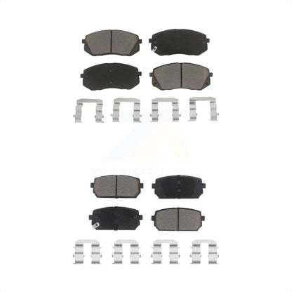 [Avant + Arrière] Kit de plaquette (céramique) de frein pour 2007-2012 Kia Rondo KCX-100332 par CMX