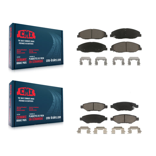 [Avant + Arrière] Kit de plaquette (céramique) de frein pour Cadillac CTS sans Heavy Duty Brakes KCX-100338