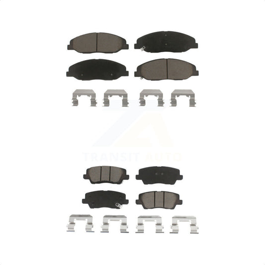 [Avant + Arrière] Kit de plaquette (céramique) de frein pour 2014 Cadillac CTS Luxury avec Sedan 3.6L sans Heavy Duty Brakes KCX-100340 par CMX