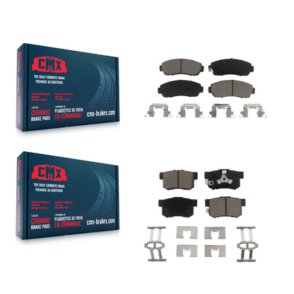 [Avant + Arrière] Kit de plaquette (céramique) de frein pour Honda CR-V Accord Crosstour Acura RDX KCX-100344