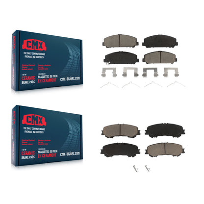 [Avant + Arrière] Kit de plaquette (céramique) de frein pour 2017-2023 Nissan TITAN KCX-100349