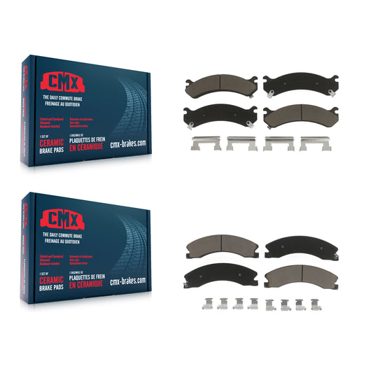 [Avant + Arrière] Kit de plaquette (céramique) de frein pour Chevrolet Express 3500 GMC Savana 4500 KCX-100355