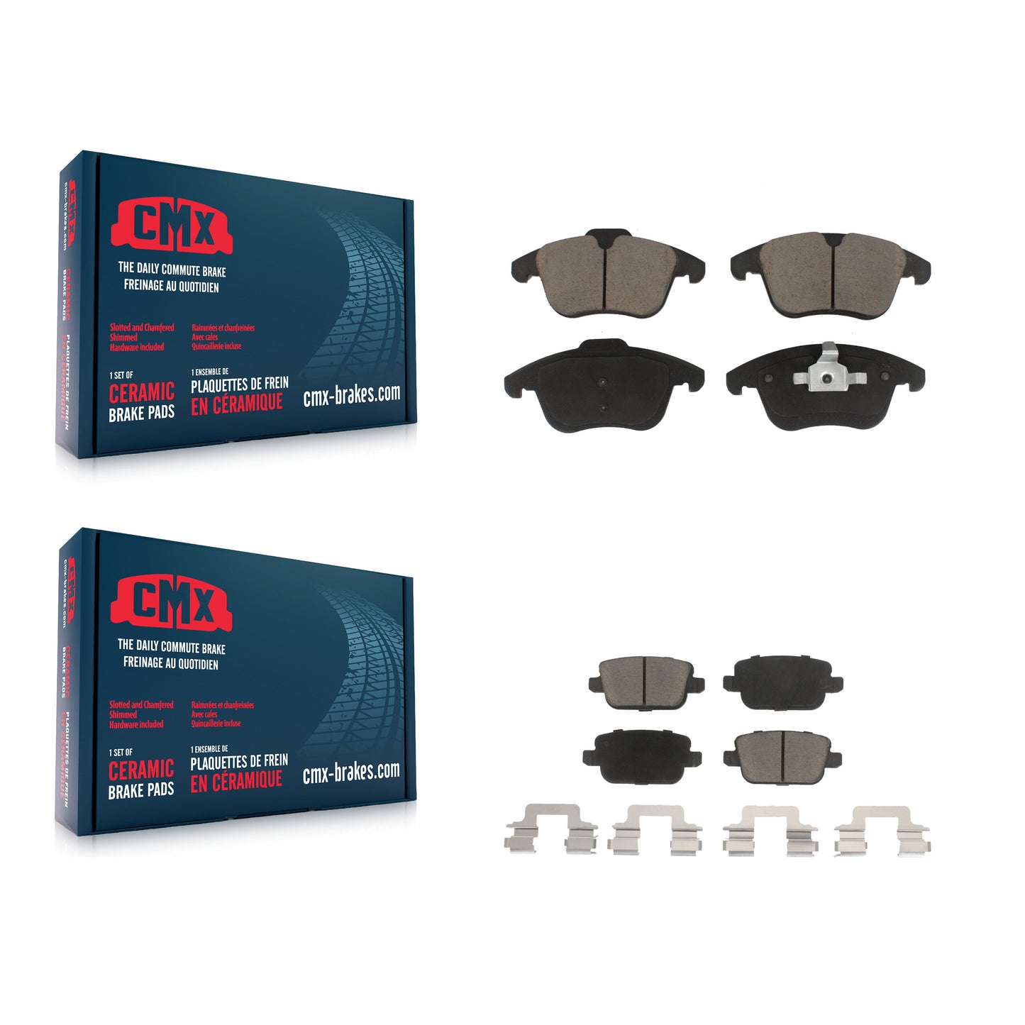 [Avant + Arrière] Kit de plaquette (céramique) de frein pour Volvo S80 Land Rover LR2 KCX-100362