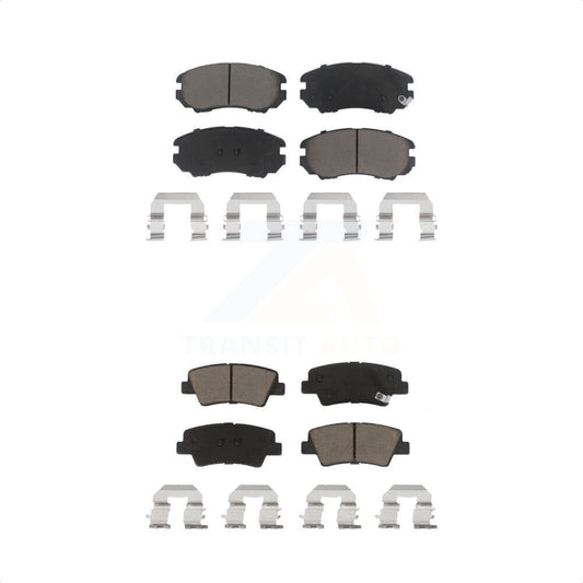 [Avant + Arrière] Kit de plaquette (céramique) de frein pour Kia Hyundai Soul Sonata Elantra Amanti Azera KCX-100364 par CMX