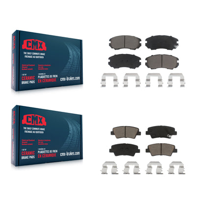 [Avant + Arrière] Kit de plaquette (céramique) de frein pour Kia Hyundai Soul Sonata Elantra Amanti Azera KCX-100364