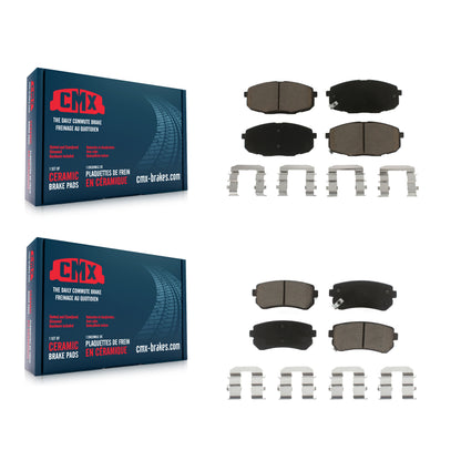 [Avant + Arrière] Kit de plaquette (céramique) de frein pour Hyundai Elantra Kia Forte Koup Forte5 KCX-100365
