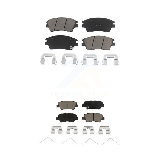 [Avant + Arrière] Kit de plaquette (céramique) de frein pour 2017-2020 Hyundai Elantra 1.6L KCX-100366 par CMX