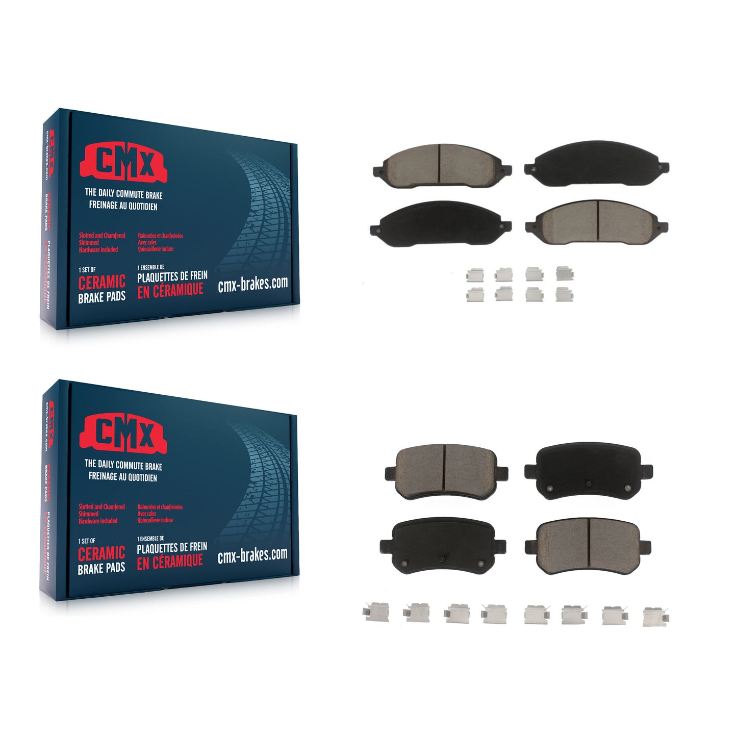 [Avant + Arrière] Kit de plaquette (céramique) de frein pour 2004-2007 Ford Freestar Mercury Monterey KCX-100368