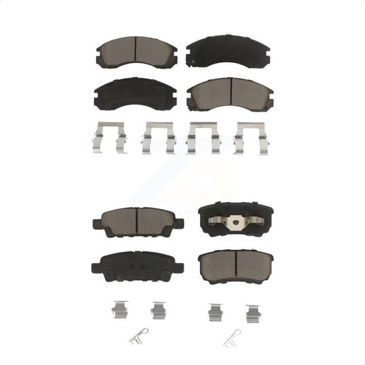 [Avant + Arrière] Kit de plaquette (céramique) de frein pour 2005-2006 Mitsubishi Outlander KCX-100370 par CMX